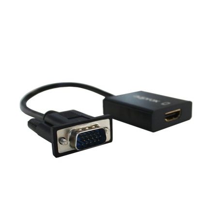 Approx Adaptador VGA a HDMI APPC25 Negro